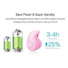 S530 мини беспроводные Bluetooth наушники в ухо Спорт с микрофоном наушники-гарнитура наушники для iPhone 8 X samsung