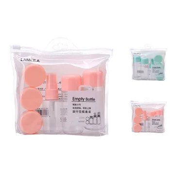 

8pcs/Set Travel Mini Makeup Cosmetic Face Cream Pot Bottles Plastic Transparent Empty Eyeshadow Make Container Bottle