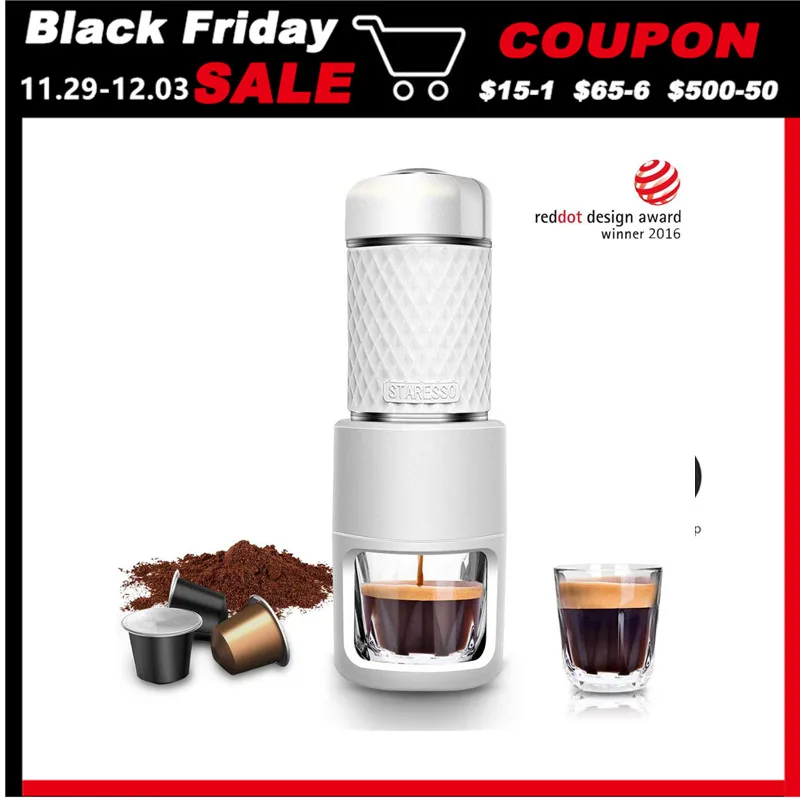 

STARESSO SP-200 multi function coffee Maker hand Coffee machine white New manual coffee grinder cafe high quality free shipping