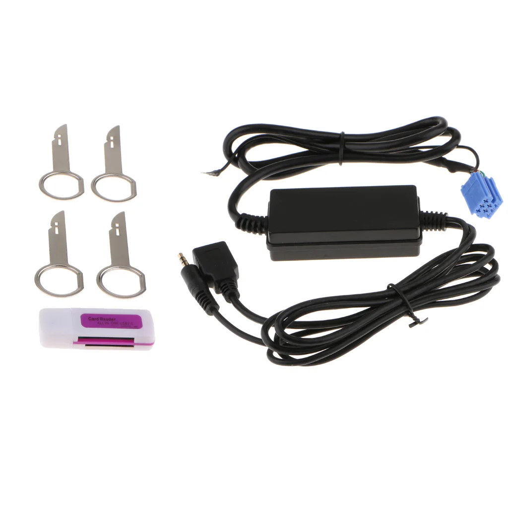 Автомобильный USB/AUX MP3 адаптер аудио автомобильный музыкальный CD Changer 3,5 мм для VW Audi Skoda