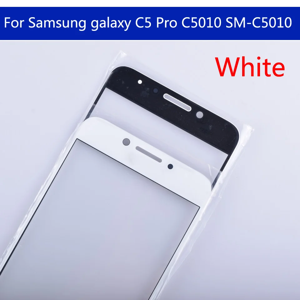 5," для Galaxy C5 Pro C5010 SM-C5010 сенсорный экран передняя стеклянная панель сенсорный экран внешняя стеклянная линза без ЖК-дисплея