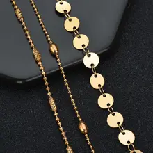 Новые летние Стиль Популярные пляжные 3-х уровневая анклет(браслет на ногу) с простой анклет(браслет на ногу