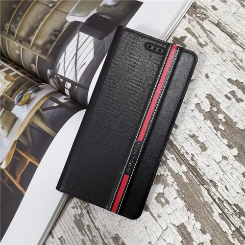 Huawei p8 p9 p10 p20 p30 lite mini чехол кожаный чехол с откидной крышкой для huawei NOVA 2s 2i 3 3i 3e 4 4e 5 5i pro для задней панели Чехол - Цвет: black 1009