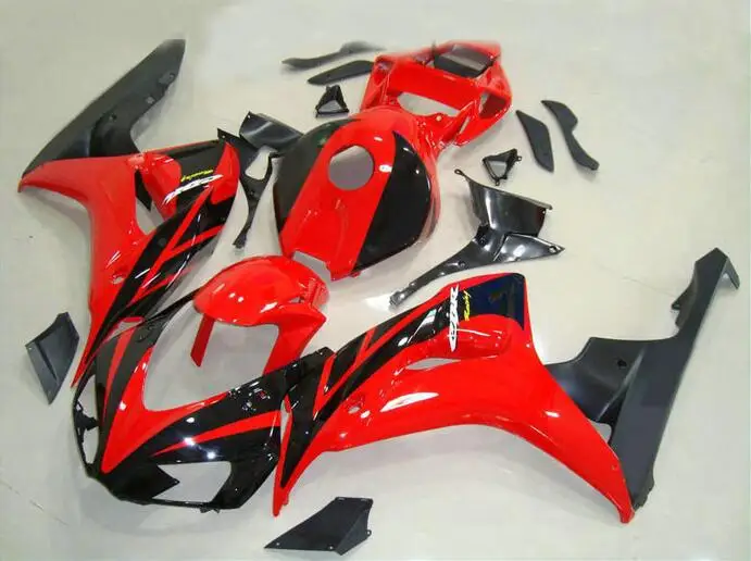 

Top Injection mold New ABS Full Fairing Kit Fit For Honda CBR1000RR 06 07 2006 2007 1000RR Fairings set Red black Color