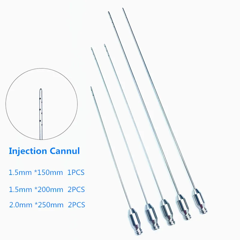 Liposuction Cannulas Fat Aspiration Needles Set Facial Fat Transfer