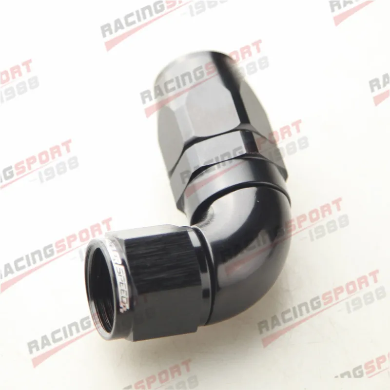 SWIVEL 90 Degree -10AN AN10 HOSE END FITTING Black aluminum hose fitting