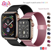Миланская петля ремешок для apple watch 5 band pulseira apple watch 4 3 band 44 мм/40 мм iwatch 5 42 мм 38 мм correa ремешок для часов браслет