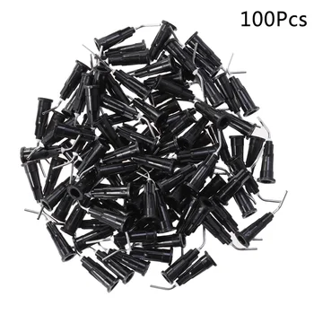 

100PCS Dental Bent Needles Clean 18G Safe Disposable Resin Oral Cleaning Tool Composite Needles for Oral Care Toothwash Feeding