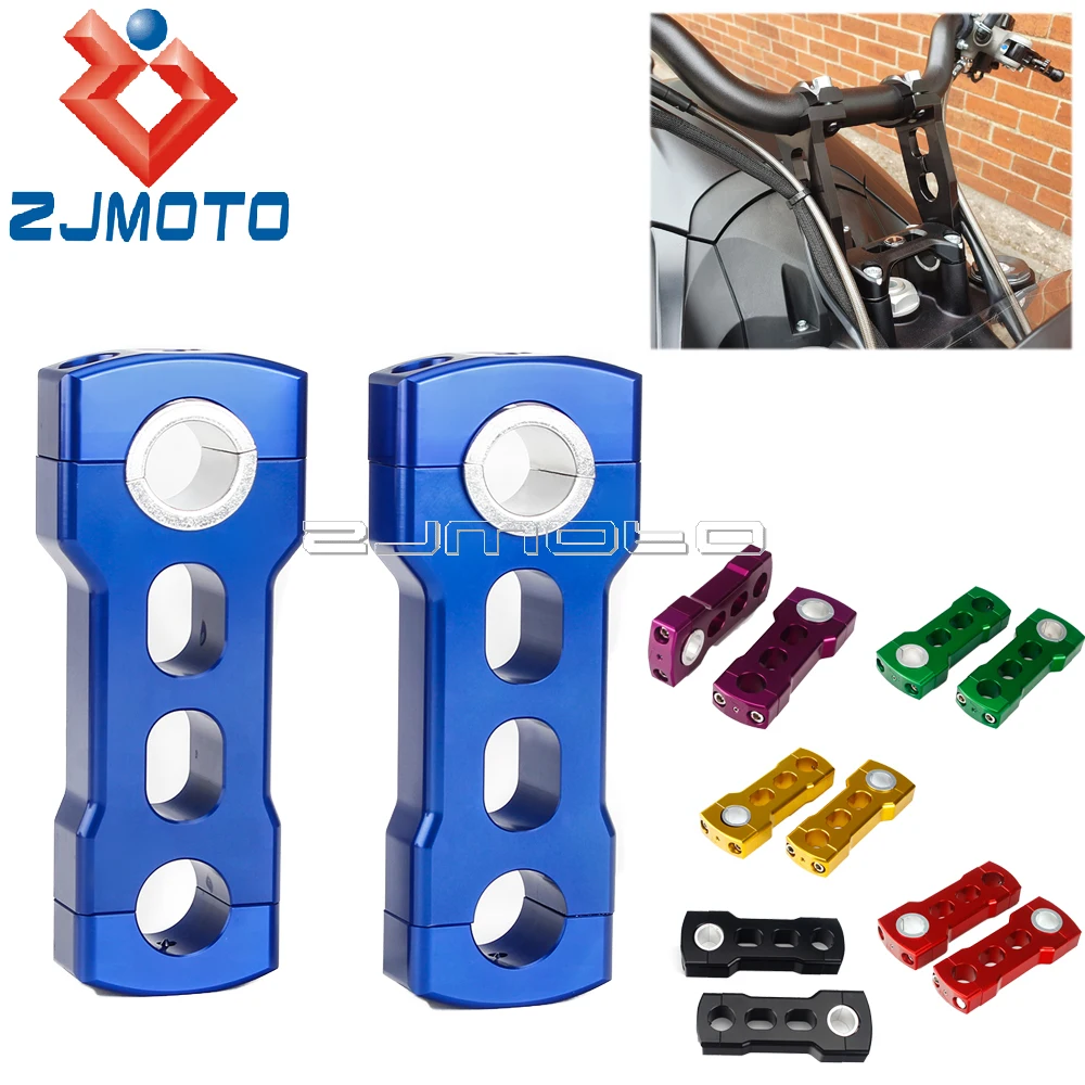 1PairAluminum4SnowmobileHandlebarRisersAdjustableHeightRisers7