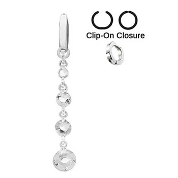 

Crystal tassel fake Belly Button Rings 316l Surgical Steel Body Jewelry Belly Piercing Rings Sexy Fake Navel Piercing Ombligo