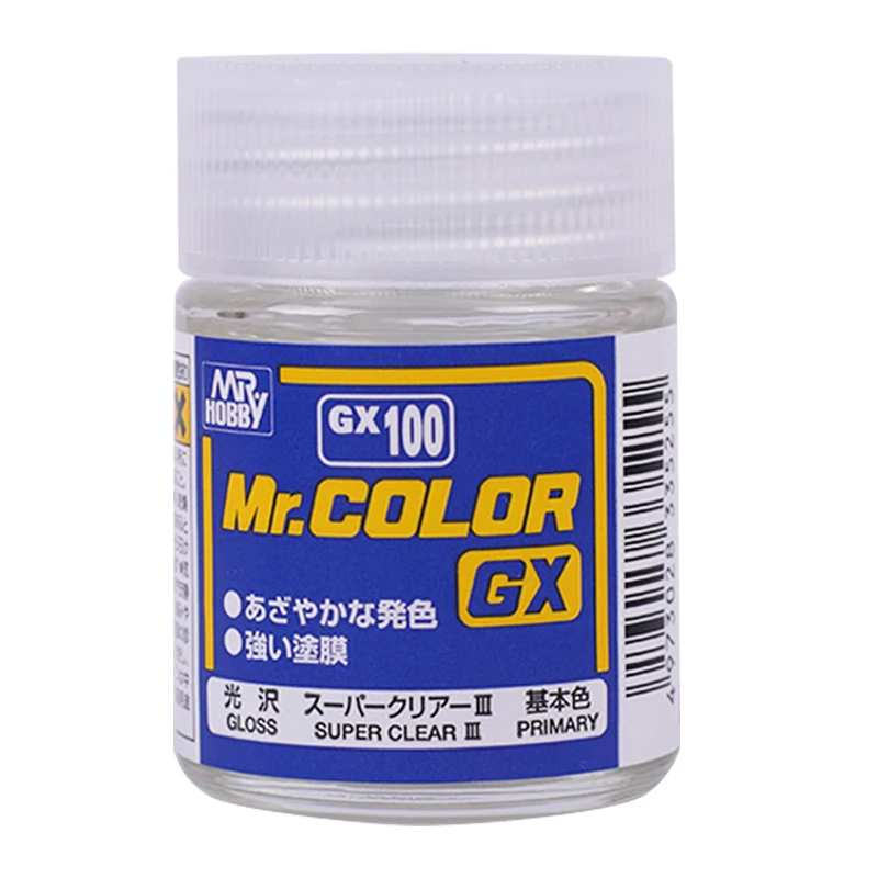 Mr Hobby 18ML GX Super Smooth Clear UV Cut Flat or Gloss Oily Protective Paint For DIY Military Model Coloring Building Tool