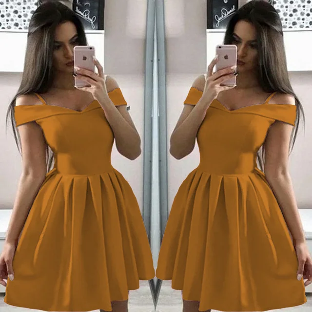 Women Summer Dress Plus Size Solid Color Short Sleeve Female Casual High Waist Oversize Mini Dresses Clothes vestidos S-3XL line
