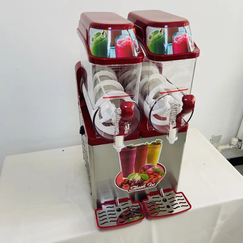 Drink Shop Bar Equipment Milk Tea Shop Bar Equipment Double Cylinder Snow Mud Machine