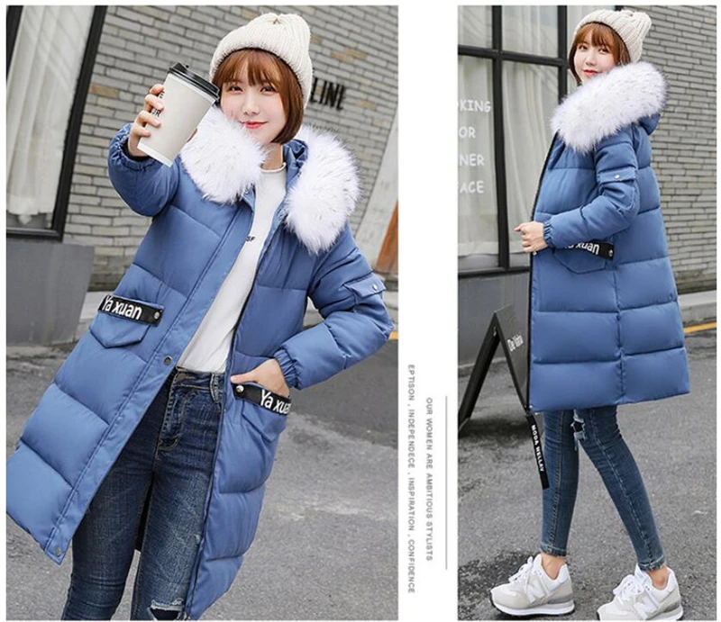 Pakras женская зимняя куртка с хлопковой подкладкой, женское Утепленное зимнее пальто размера плюс, длинная парка с капюшоном, пальто 8XL F127