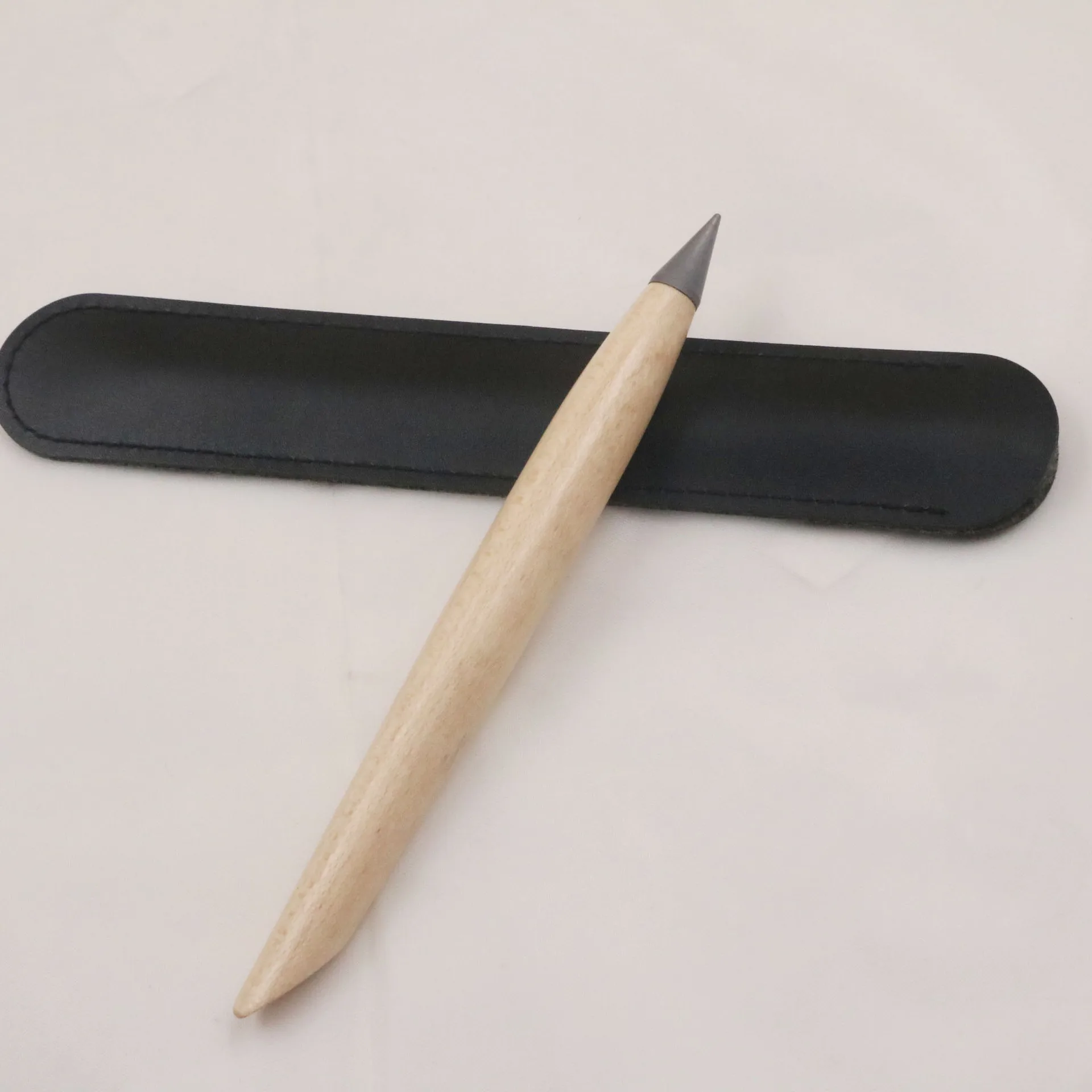 Wooden Pen Luxury Endless Metal Nib Art Pencil Not Dirty Hands Timeless