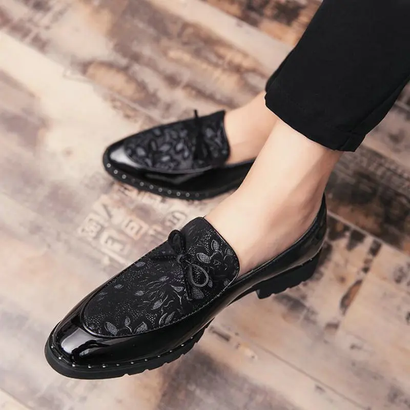 

Brand Designer Luxury Brand Wedding Shoes Men Italian Fashion loafers driving Lazy slip on Leather Mens Formal Shoes A57-52