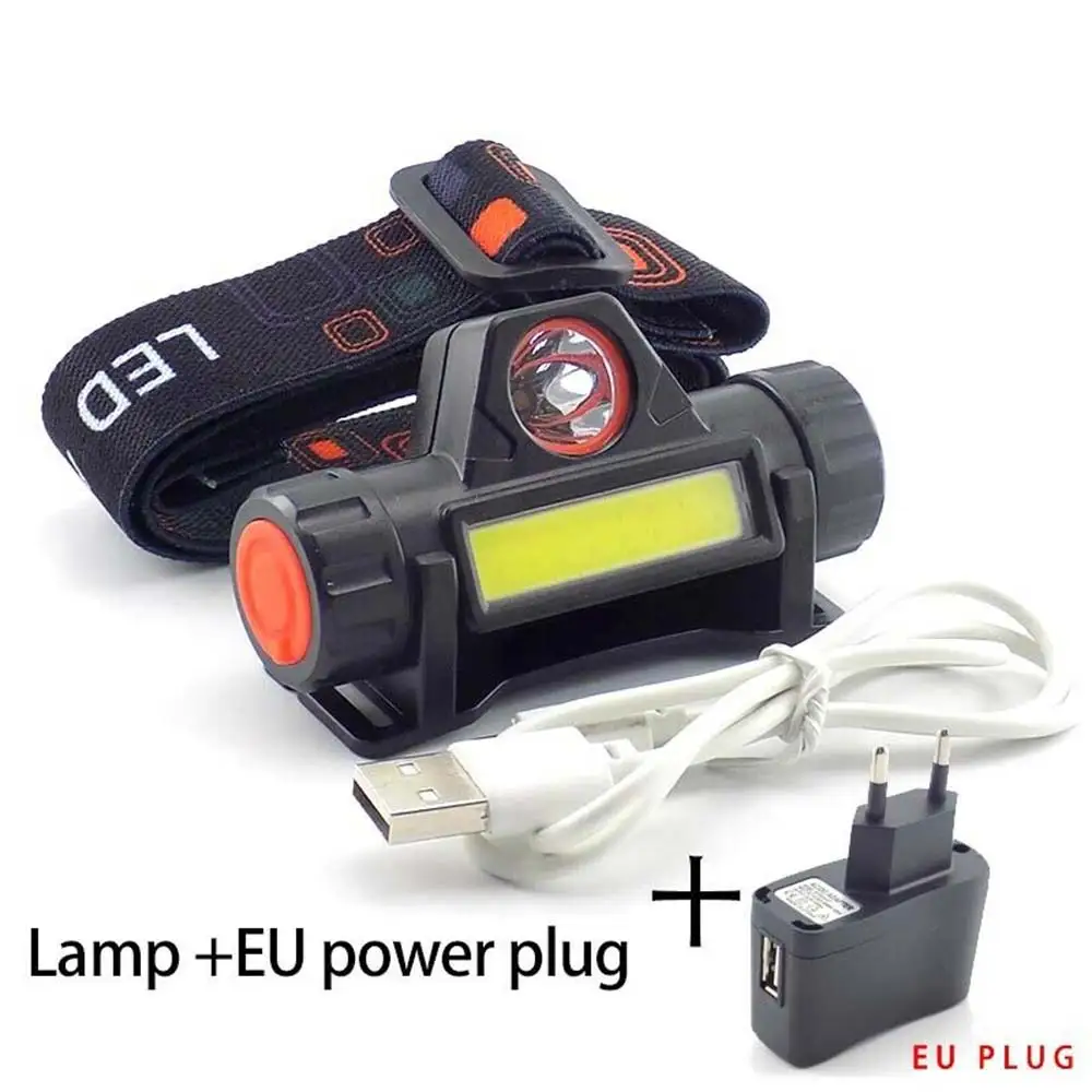 Miner'S Lamp Black Outdoors ABS Night Fishing Fishing Lights Headlamp Lighting LED Motion 200m Riding Flashlight Light Head Lamp