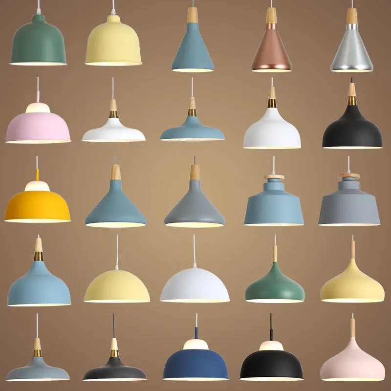 Simplicity Studio Case Lampshade Restaurant Hairdressing Salon Decorative Lighting Creative Cool Pot Cover Color Chandelier