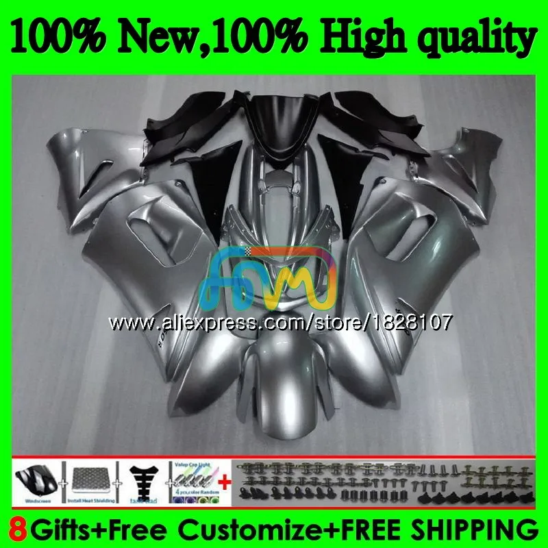 No. 1 Корпус для KAWASAKI 650R ER6 F 650 R ER 6 горячая серебристый F ER6F 06 650R-ER6F 6BS. 38 ER-6F ER 6F 06 07 08 2006 2007 2008 комплект обтекателей - Цвет: No. 1