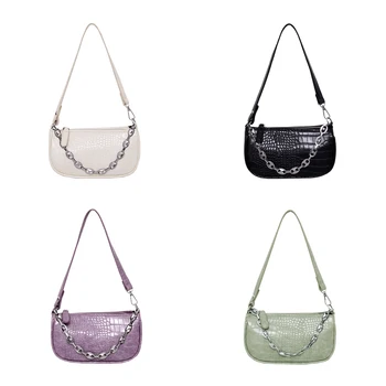 

Women Leather Handbags Fashion Pattern Ladies Vintage Shoulder Trunk Totes Chain Female Elegant Shoulder Handbags