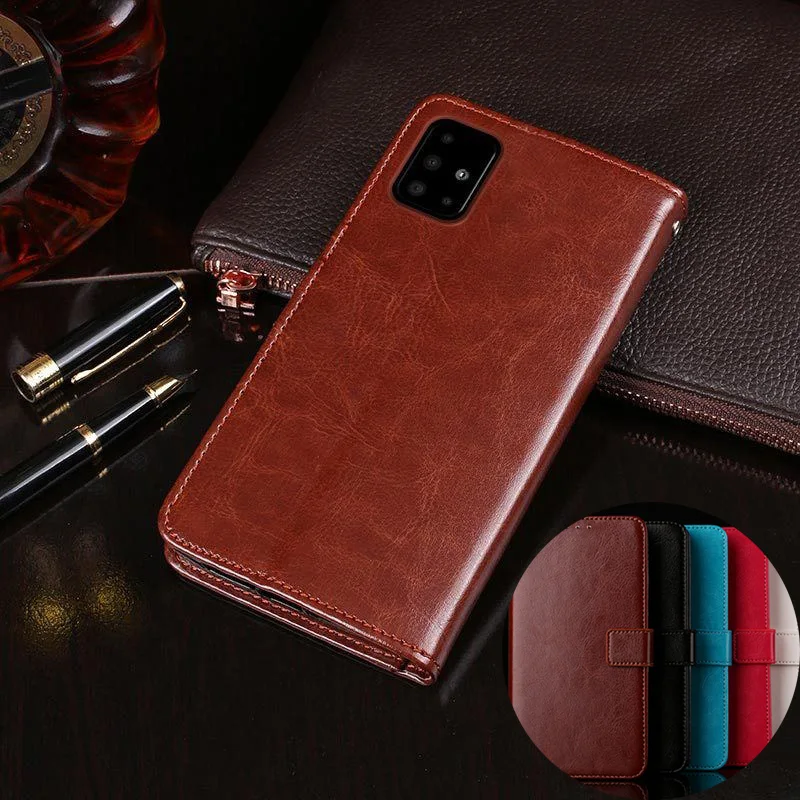 Роскошный чехол-книжка из искусственной кожи для телефона Samsung A01 A21 A51 S20 Pro A80 A71 A91