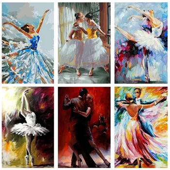 

Diy Diamond Painting Ballet Dancer Full Round Diamond Cross Stitch Kit Crystal Set Decor Diamond Embroidery Mosaic Ballerina