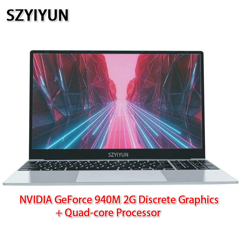 J3455 Intel Laptop 8G NVIDIA GeForce 940M 2G Discrete Graphics Quad-core Processor Ultra-thin Netbook Business Portable Notebook