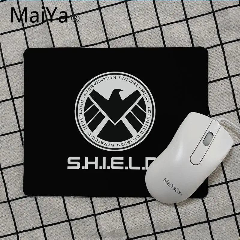 Maiya Marvel hero Капитан Человек-паук Дэдпул Логотип DIY дизайн игровой с узором коврик для мыши Лидер продаж игровой коврик для мыши - Цвет: No Lock Edge18x22cm