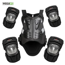 Куртка WOSAWE для сноуборда, жилет для езды на мотоцикле, груди, локте, коленях, езды на мотокроссе, гоночный жилет и наколенники Куртка WOSAWE для сноуборда, жилет для езды на мотоцикле, груди, локте, коленях, езды на мотокроссе, гоночный жилет и наколенники