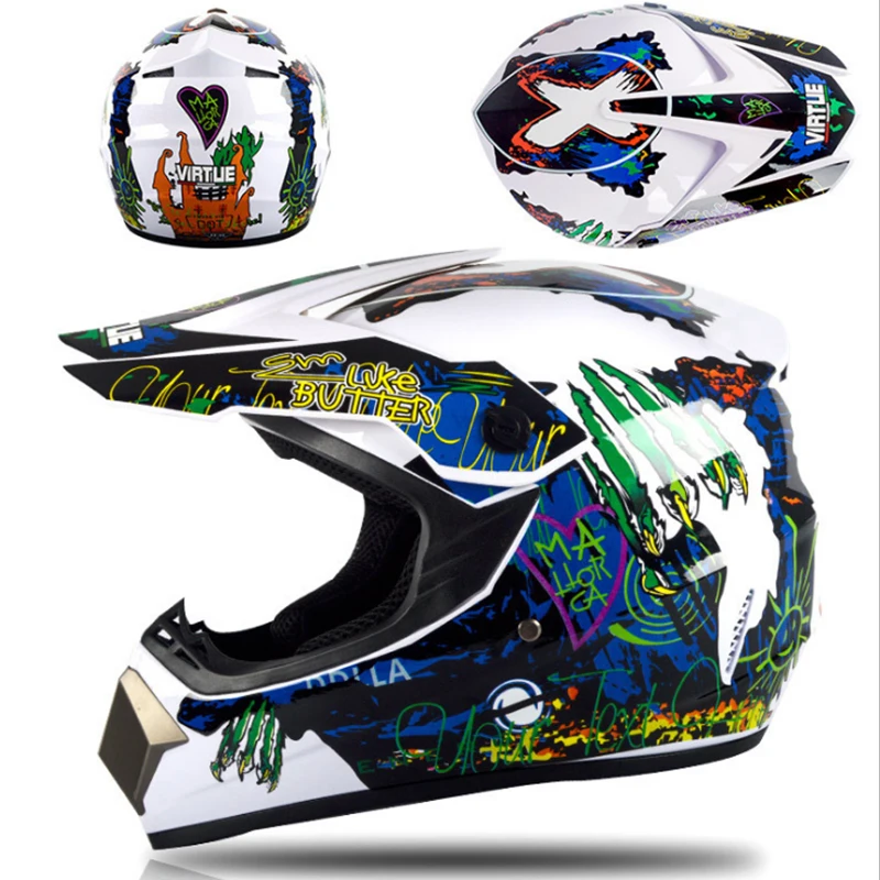 Najtaniej Super fajny motocykl terenowy kask ATV motor terenowy kask mtb Downhill kask fullface darmowe 3 prezenty i dużo pojemności projektowych