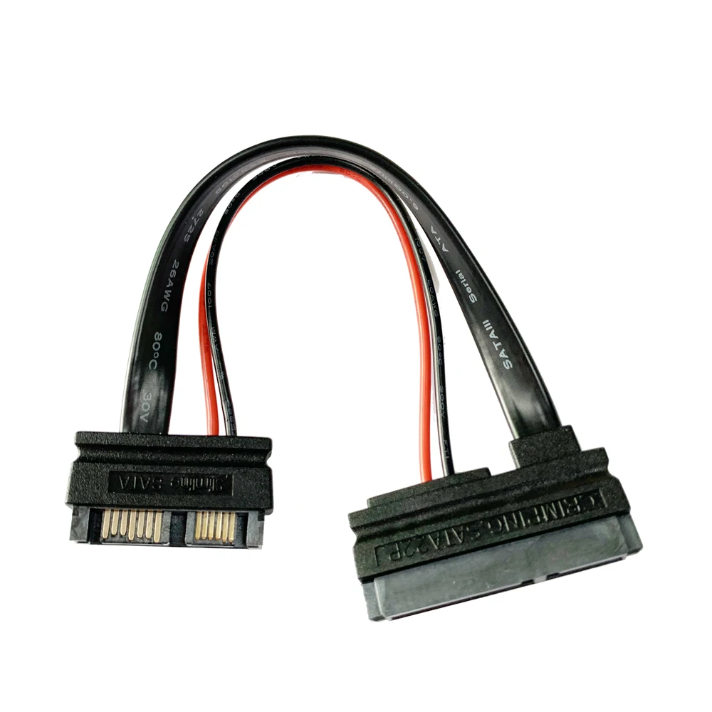 13-контактный кабель SATA male на 22-контактный female адаптер-кабель SATAIII 6-дюймовый Slimline |