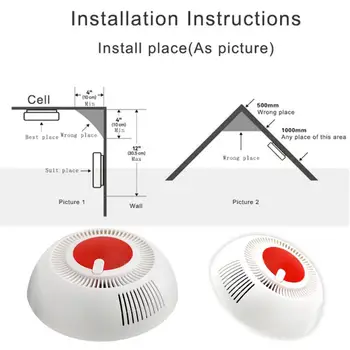 

Stable Standalone Smoke Detector Fire Alarm Detector Independent Smoke Alarm Sensor For Home Office Security
