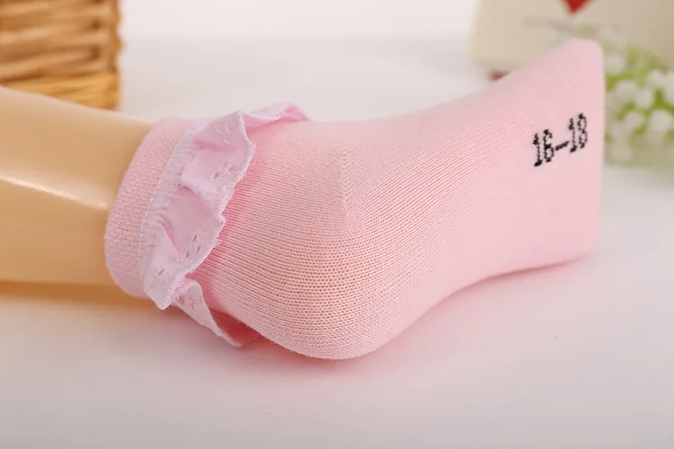 3 пары, осенне-От 1 до 11 лет носки для девочек с кружевными противоскользящими носками короткие носки с дышащей сеткой белые, розовые хлопковые носки принцессы для малышей
