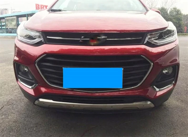 Для Chevrolet TRAX Передняя и задняя защитная накладка для бампера протектора устойчив к механическому воздействию высокое качество Нержавеющая сталь автомобильные аксессуары