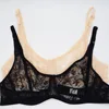 Soutiens-gorge pour femmes noir dentelle pure Bralette soutien-gorge à armatures sous-vêtements à fleurs homosexuel Sexy Lingerie brassière A B C D DD tasse ► Photo 2/6