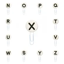 1 шт алфавит закладки для книг белая книга Mark N to Z заглавная бумага для писем зажимы для школы учителя офиса дети лучший подарок