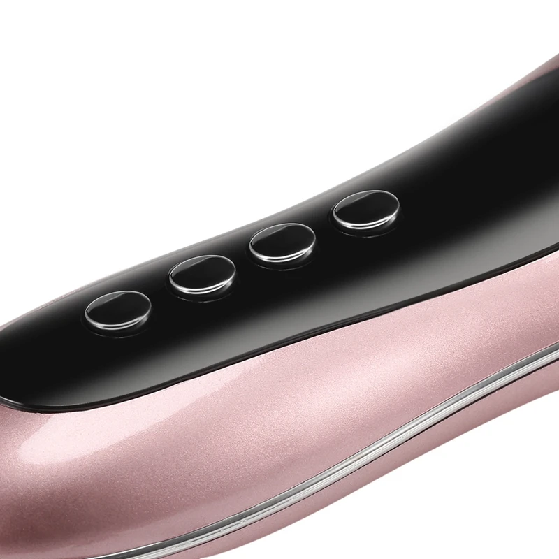 Gold Ultrasonic Electric Face Massager Vibrating Facial Skin Cold and Heat Ion Beauty Instrument for Face Beauty Care
