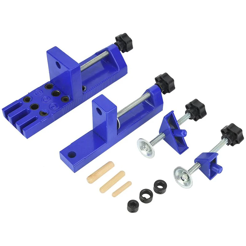

New Punch Positioner Dowelling Jig for Furniture Fast Connecting Woodworking Drilling Guide Kit Location Tools