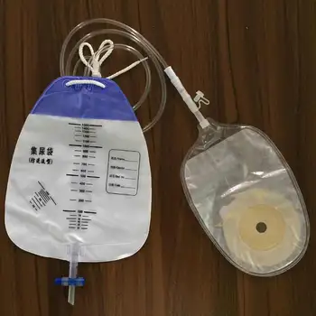 

10 Pcs Urine Collection Bags 1500 ml Anti-reflux Thicken Bags Tube Length 1m High Capacity Use with Ostomy Bags Urine Bags