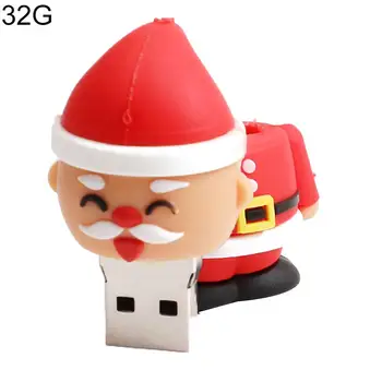

USB Flash Drive 32GB Pendrive Silicone Christmas Gift flash memory 2.0 1/2/4/8/16GB Elk Deer Pen Drive Cartoon u disk