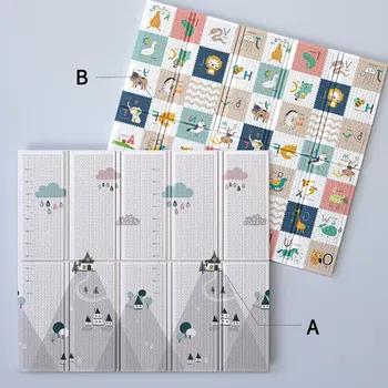 

200 x 180/200 x 150 Folding Baby Play Mat Toddle Puzzle Developmental Carpet Nursery Climbing Pad Activity Games Toys