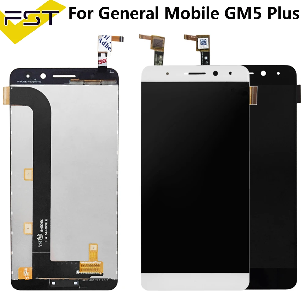 ЖК дисплей и тачскрин для GM 5 Plus черный/белый 100% испытанный дигитайзер в сборе