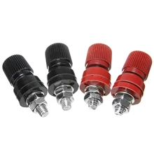 4 шт. M6 цилиндрический усилитель красный черный разъем динамик блок питания терминалы банан разъем для динамиков разъем адаптера