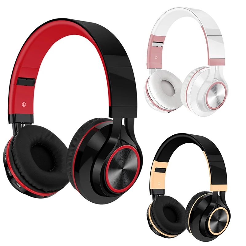 Беспроводные Складные bluetooth наушники LEORY Hi Fi стереогарнитура с микрофоном SD/TF