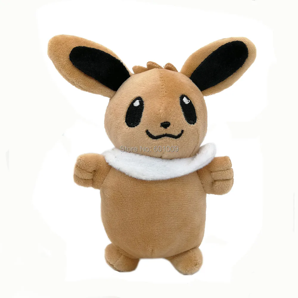 Пикачу Eevee Croagunk Dedenne Gengar Larvitar Mimikyu слоуповый 10-14 см плюшевый брелок-подвеска PCXB - Цвет: Standing Eevee 12CM