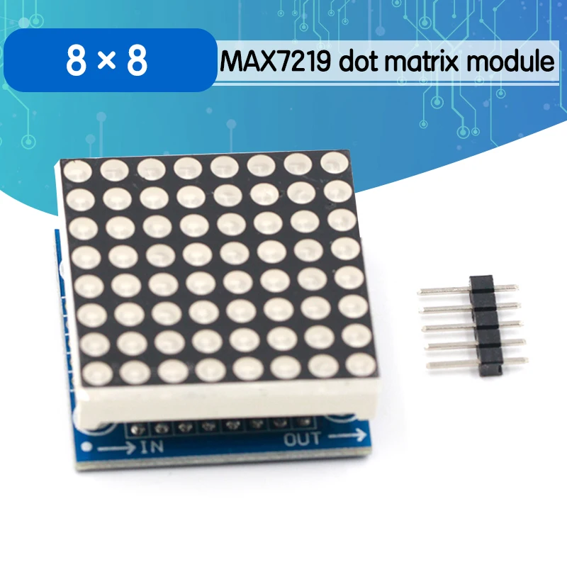 Модуль точечной матрицы MAX7219 микроконтроллер светодиодный модуль дисплея Набор
