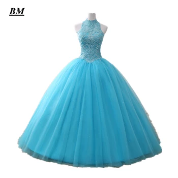 

BM Quinceanera Dresses 2020 Ball Gown Beaded Sweet 16 Dresses Floor-length Formal Prom Party Dress BM303