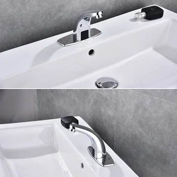 

Bathroom Automatic Infrared Sink Faucet Non-Contact Faucet Sensor Faucet Cold Water-Saving Inductive Electric Basin Faucet