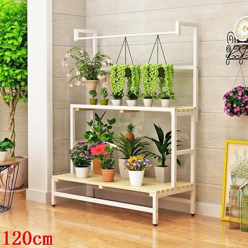 MODEL E Лестница Etagere Pour Plante Varanda горшок плантенреккен дерево Terraza полка Dekoration открытый цветок Stojak Na Kwiaty завод Стенд - Цвет: MODEL E
