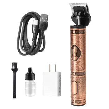 

Outliner Grooming Rechargeable Cordless Close Cutting T-blade Trimme High-end Men Trimming Tools Red Trimmers Repair Scissors K2